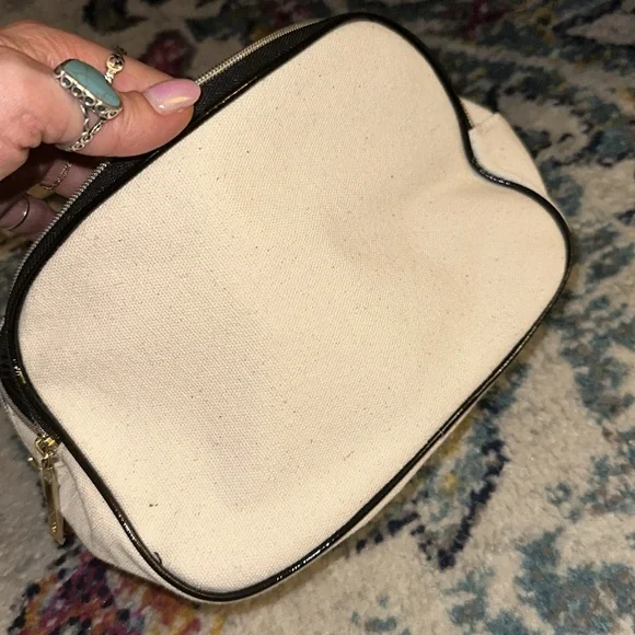 Lancôme // like new without tags motorcycle chick makeup pouch double zip - Picture 4 of 5